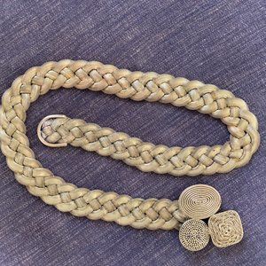 Sz M or L Missoni woven brass metal belt.  Very adjustable size.